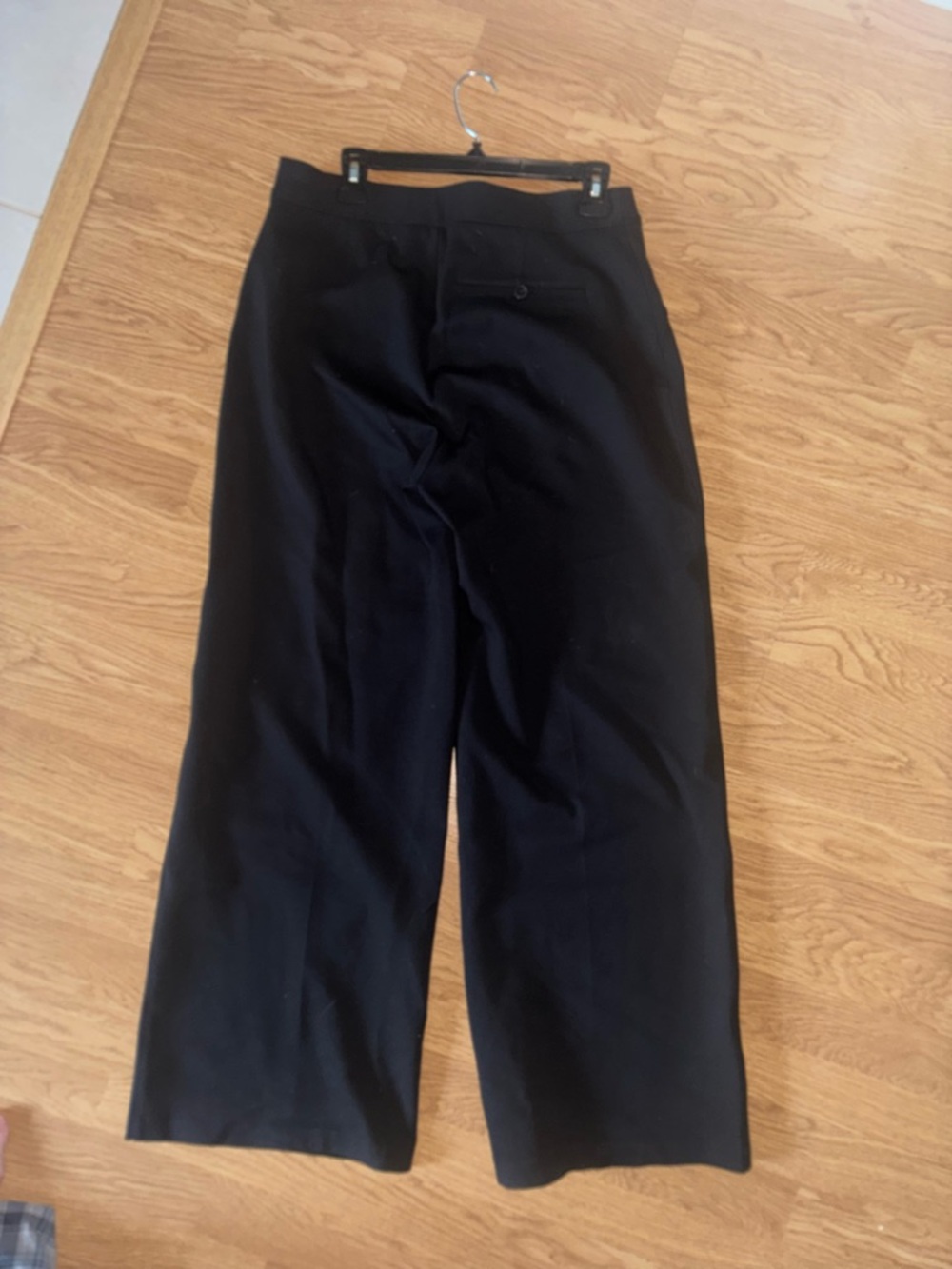 Spanx Black Wide Leg Pants High Waisted Pull On Stretch Career Work Large - Picture 4 of 4